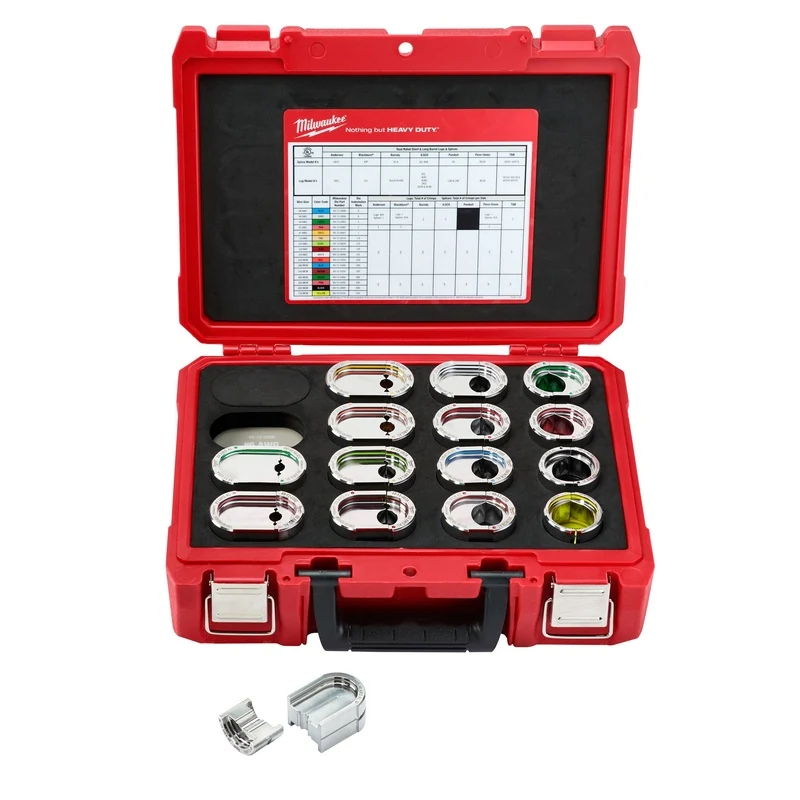 Kit de matrices - Milwaukee EXACT #6 - Kit de matrices en aluminium 12T de type U 750 MCM, 49-12-KITA